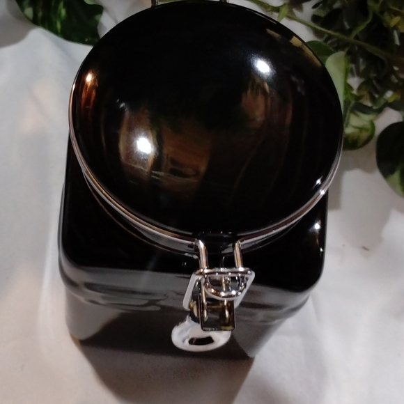 LONGABERGER EBONY COFFEE CANISTER - Picture 2 of 5